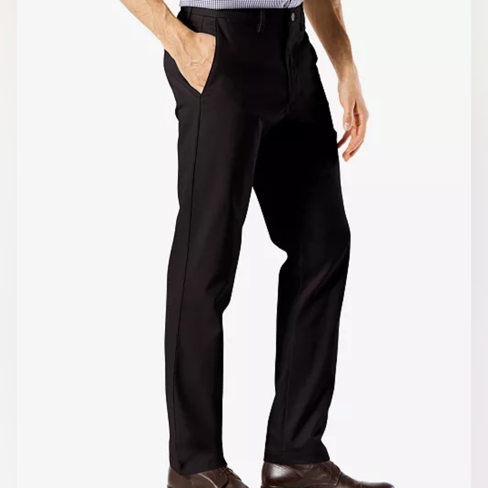 Dockers Men's Signature Lux Cotton Slim Fit Stretch Khaki Pants Size 36 X 34